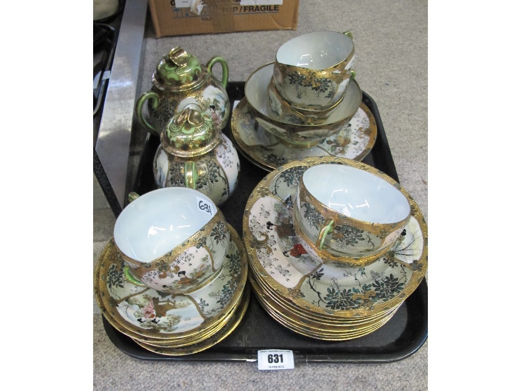 Appraisal: Japanese eggshell teaset