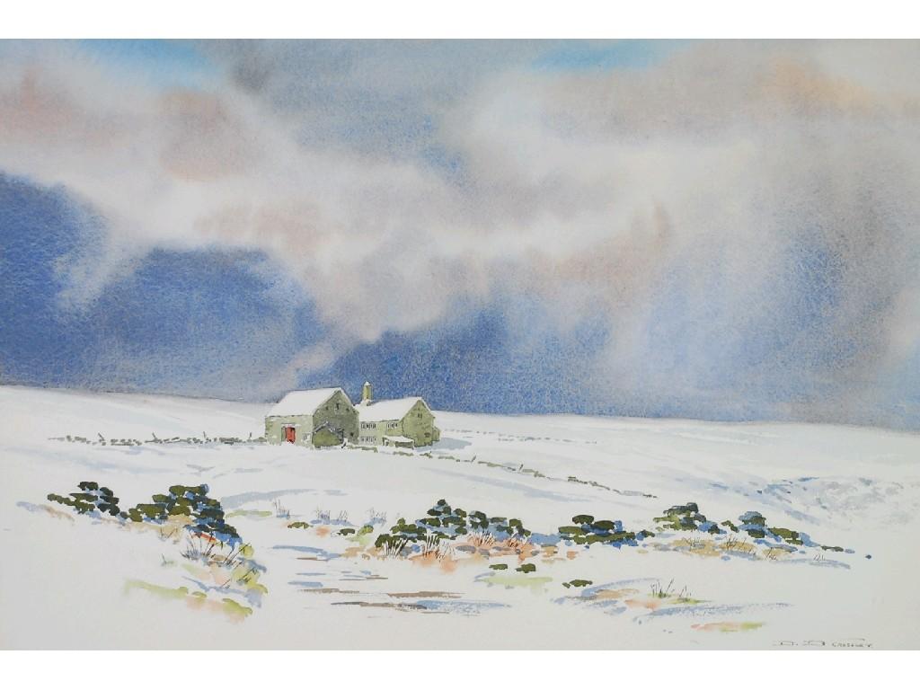 Appraisal: D B CROSSLEY modern WATERCOLOURa winter landscape signed lower right