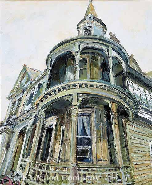 Appraisal: James Michalopoulos American New Orleans b Marengo s Adumbration oil