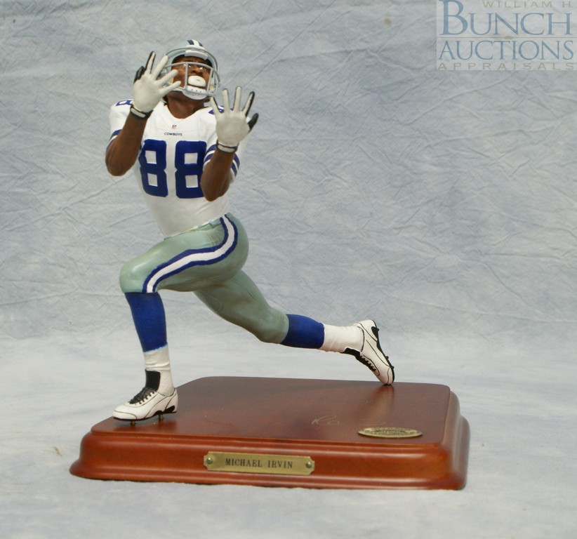 Appraisal: Danbury Mint Dallas Cowboys Michael Irvin football figure tall