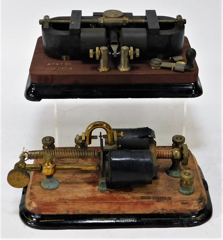 Appraisal: ANTIQUE AMERICAN MORSE CODE TELEGRAPH SOUNDERS United States Early th