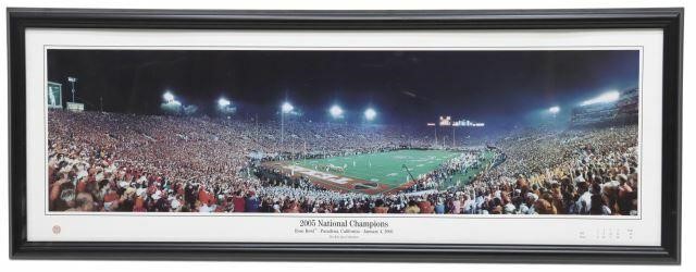 Appraisal: Panoramic photograph University of Texas National Champions Rose Bowl Pasadena