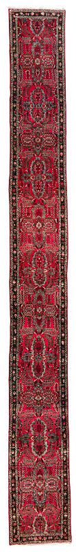 Appraisal: Sarouk Runner Persia early to mid th century red field