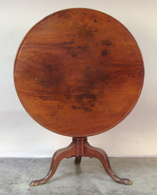 Appraisal: Georgian mahogany tea table th c h ' w