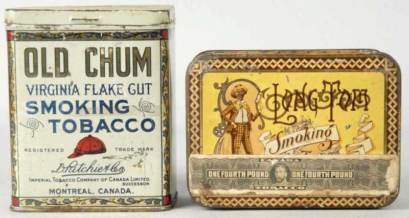 Appraisal: Lot of Early Tobacco Tins Description Includes Old Chum and