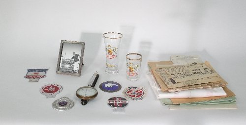 Appraisal: A quantity of motoring memorabilia relating to F H G