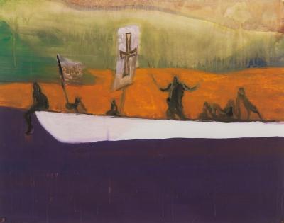 Appraisal: Peter Doig born Canoe signed and numbered aquatint in colours