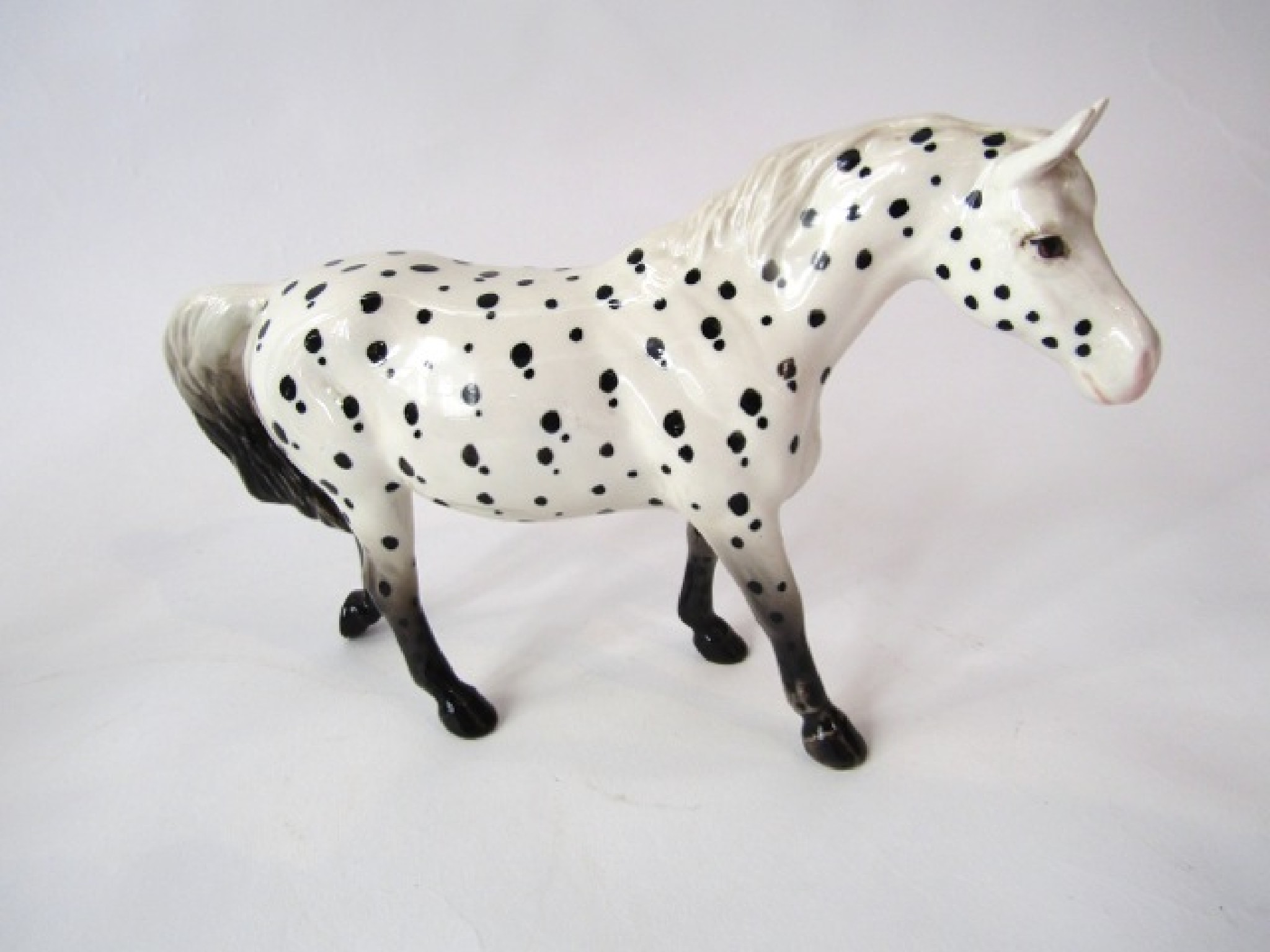 Appraisal: A Beswick Appaloosa spotted walking pony number with circular printed