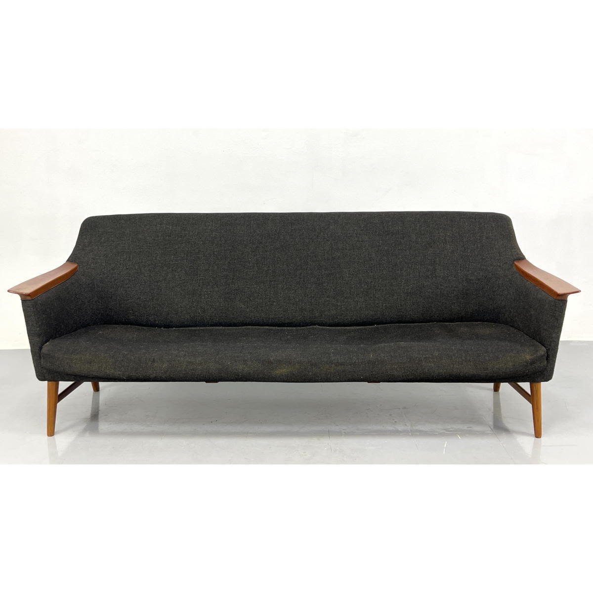 Appraisal: STRANDA INDUSTRI Danish Modern Teak Sofa Couch Torbjorn Afdal Dimensions