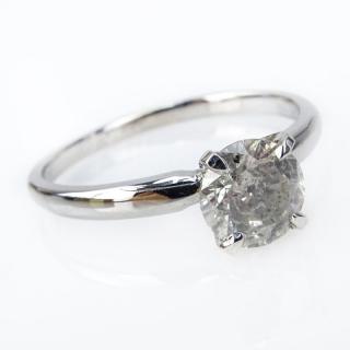 Appraisal: Vintage Approx Carat Round Brilliant Cut Diamond and Karat White