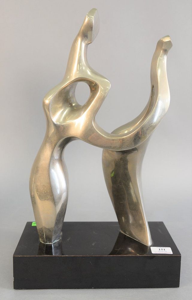 Appraisal: Seymour Meyer American - two figure Mid-century sculpture bronze signed