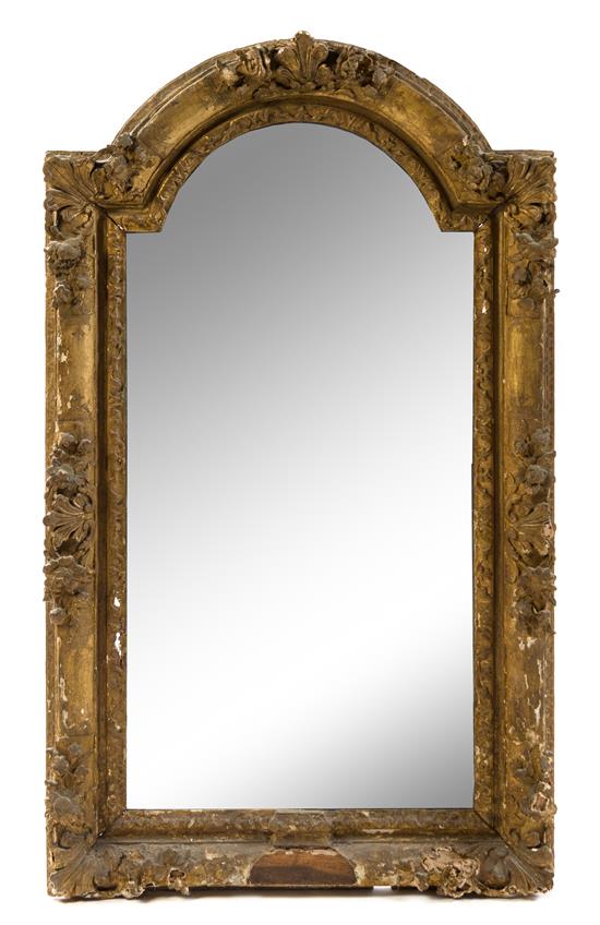 Appraisal: Sale Lot A Continental Giltwood Mirror th century having an