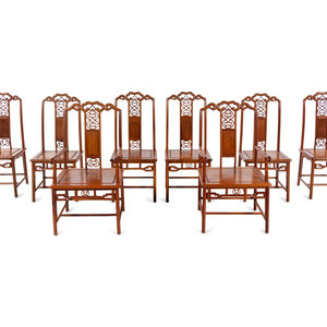 Appraisal: A Set of Chinese Huali Dining Table and Chairs th