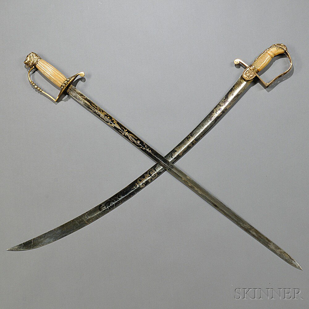 Appraisal: Two Federal Period Swords c early to mid- th century