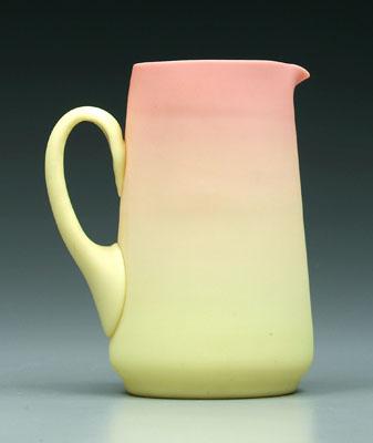 Appraisal: Burmese pitcher satin finish - in