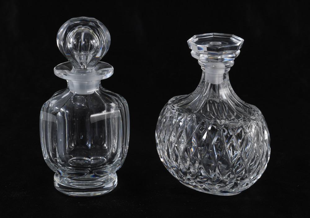 Appraisal: BACCARAT AND LALIQUE PERFUME BOTTLES piece total to include Faceted