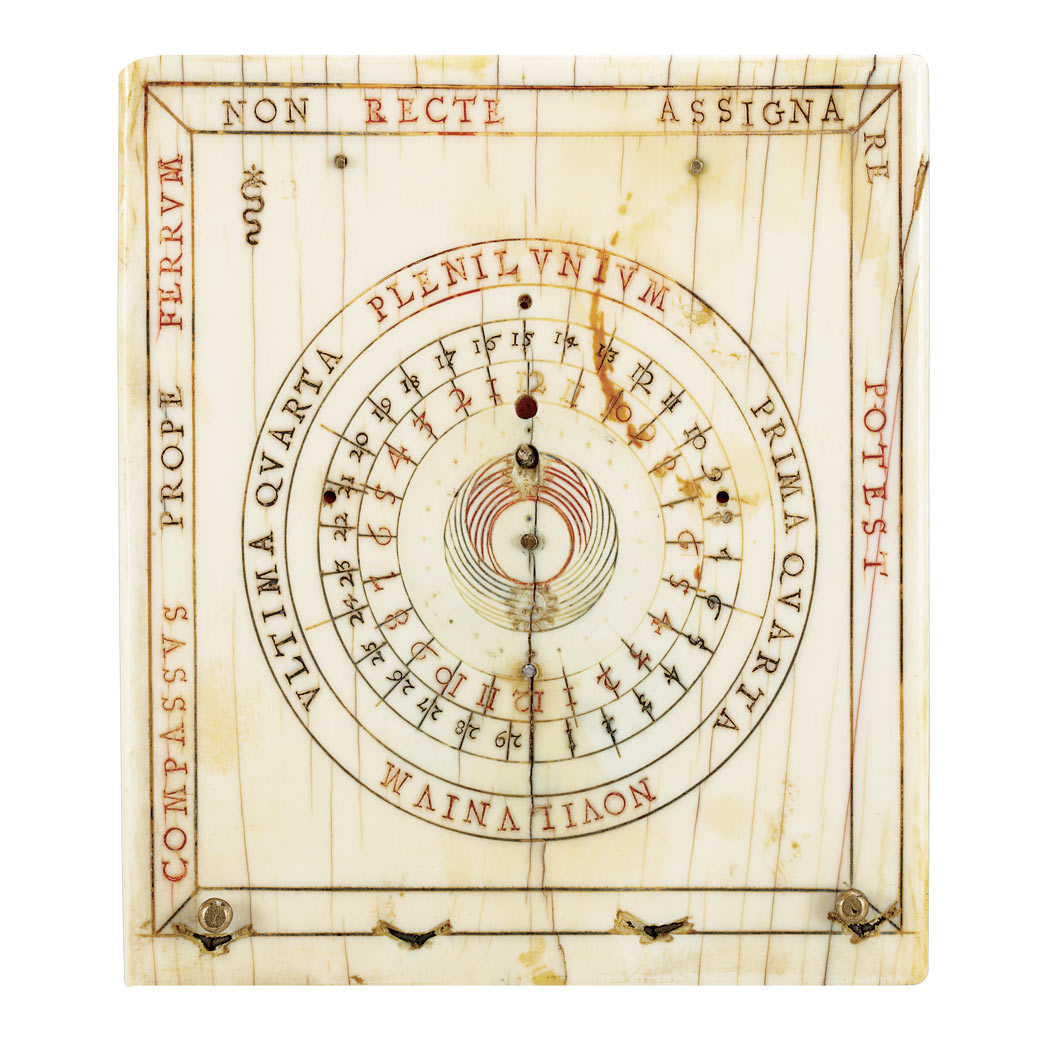 Appraisal: German Ivory Diptych Sundial Attributed to Hans or Thomas Tucher