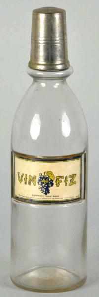 Appraisal: Vin-Fiz Grape Syrup Bottle Description Rare bottle with unique reverse