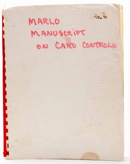 Appraisal: Marlo Ed Control Systems Author Comb-bound wraps Illustrated to First