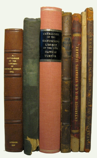 Appraisal: ENGLISH SALES Group of catalogues vo various bindings overall condition