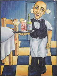 Appraisal: Will Rafuse - Canadian Joe the Bartender th c oil