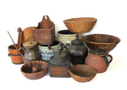 Appraisal: Group of household objects th century