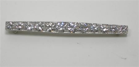 Appraisal: An early th century all diamond brooch designed as a