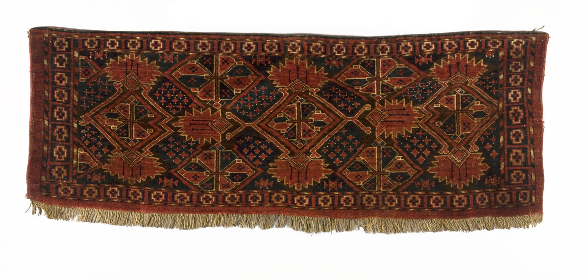 Appraisal: ERSARI TORBA SOUTHWEST TURKMENISTAN LATE NINETEENTH CENTURY Having a serrated