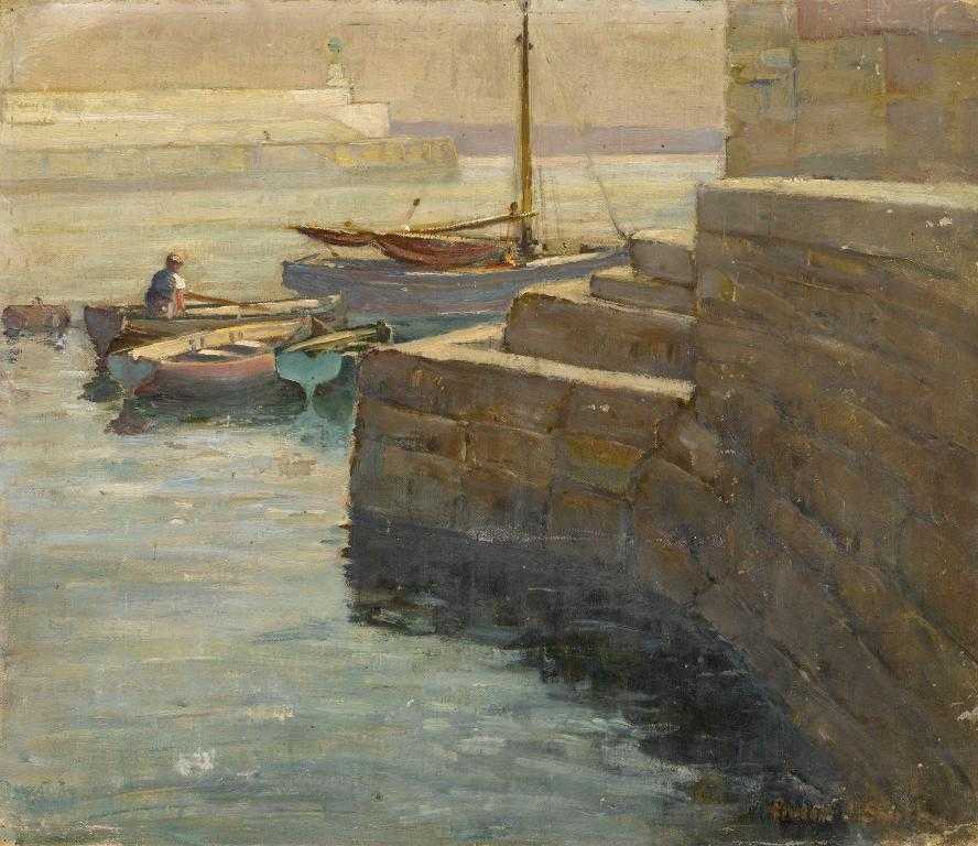 Appraisal: PHILIP J SMITH EXH - ST IVES CORNWALL signed canvas