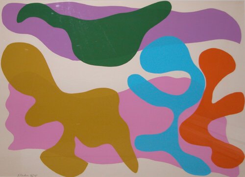 Appraisal: Number Overall serigraph printed in colors on Paper Parker Ray