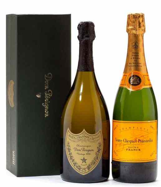 Appraisal: Moet Chandon NV Veuve Clicquot Champagne total bottlesVintage Moet Chandon