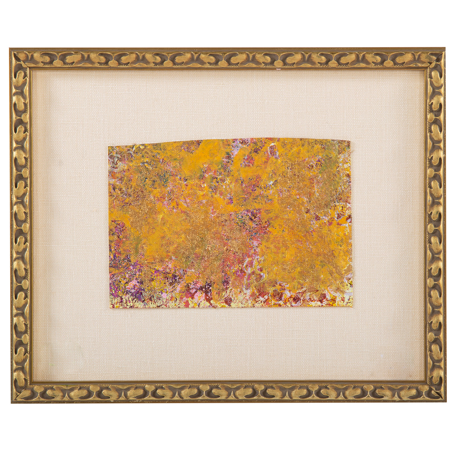 Appraisal: E J MONTGOMERY GOLDEN ABSTRACT OIL American b Oil on