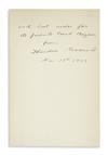 Appraisal: ROOSEVELT THEODORE Works of Theodore Roosevelt Signed and Inscribed as