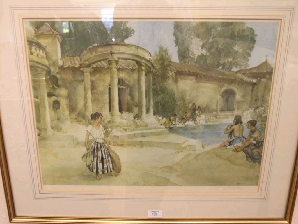 Appraisal: Two W Russell Flint artist's proofs 'Model and Cricket' and