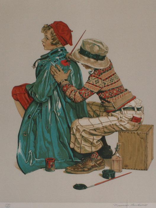 Appraisal: ROCKWELL Norman American - ''She's My Baby'' Lithograph sight size