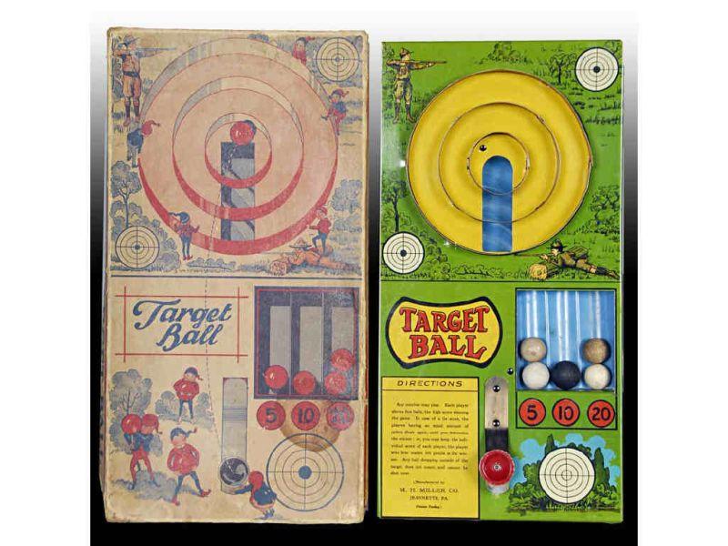 Appraisal: Miller Co Brownie Target Ball Set with Original B Description