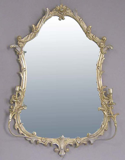 Appraisal: Contemporary girandole mirror l w