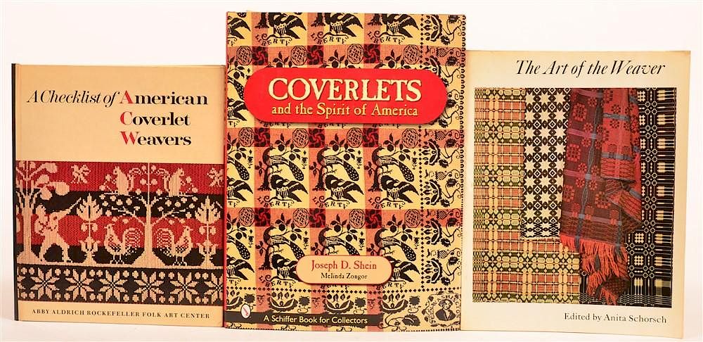 Appraisal: vols Books on Coverlets and Weaving Heisey compiler A Checklist