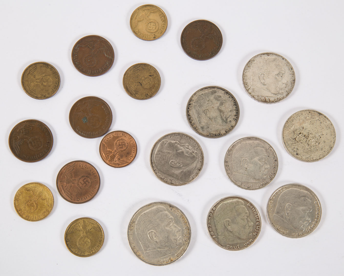 Appraisal: h Germany rd Reich Coins - Comprising base-metal coins from