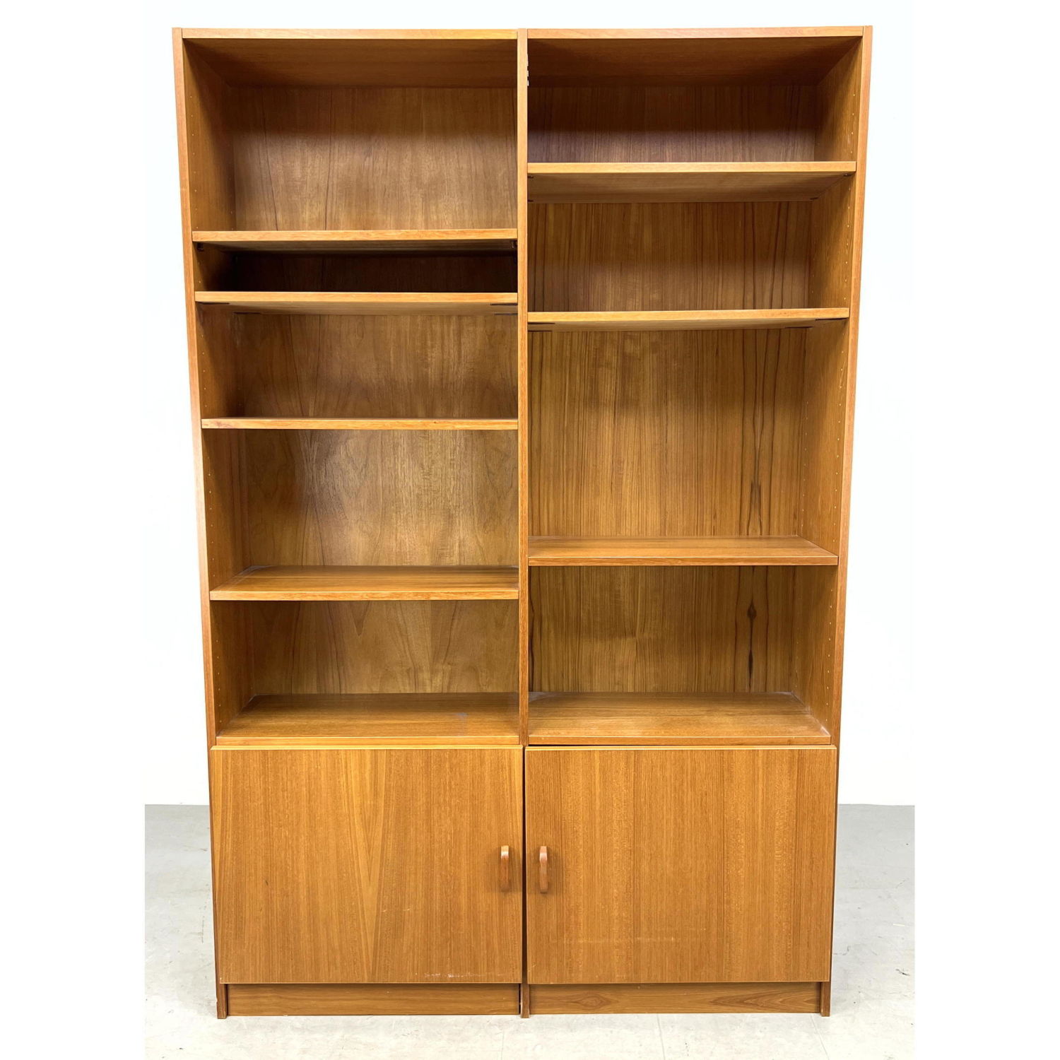 Appraisal: Large Tall Danish Modern Teak Book Shelf Storage Cabinet Dimensions