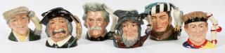 Appraisal: ROYAL DOULTON PORCELAIN TOBY MUGS SIX ROYAL DOULTON PORCELAIN TOBY