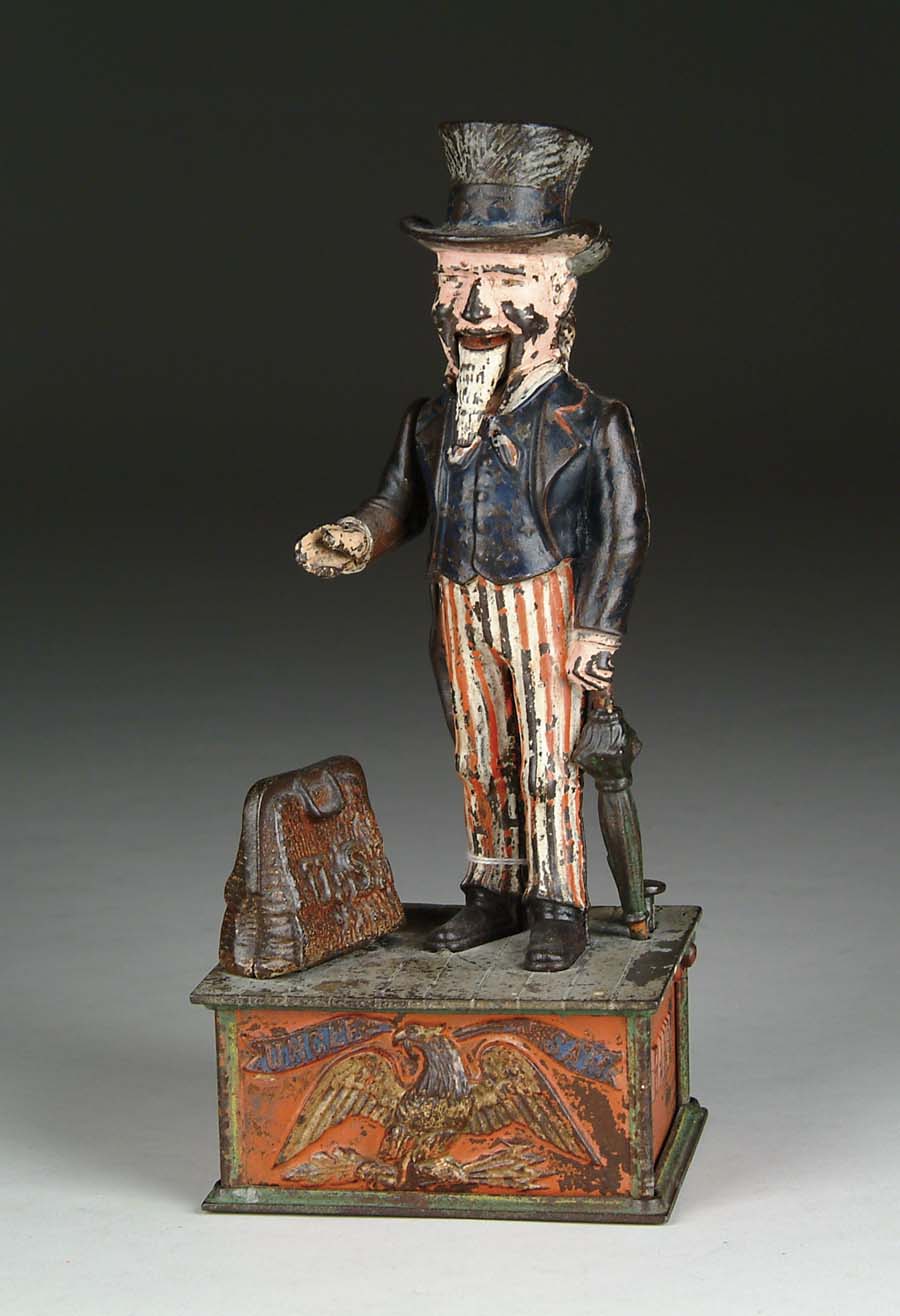 Appraisal: UNCLE SAM MECHANICAL BANK Attributed to Shepard Hardware Company this