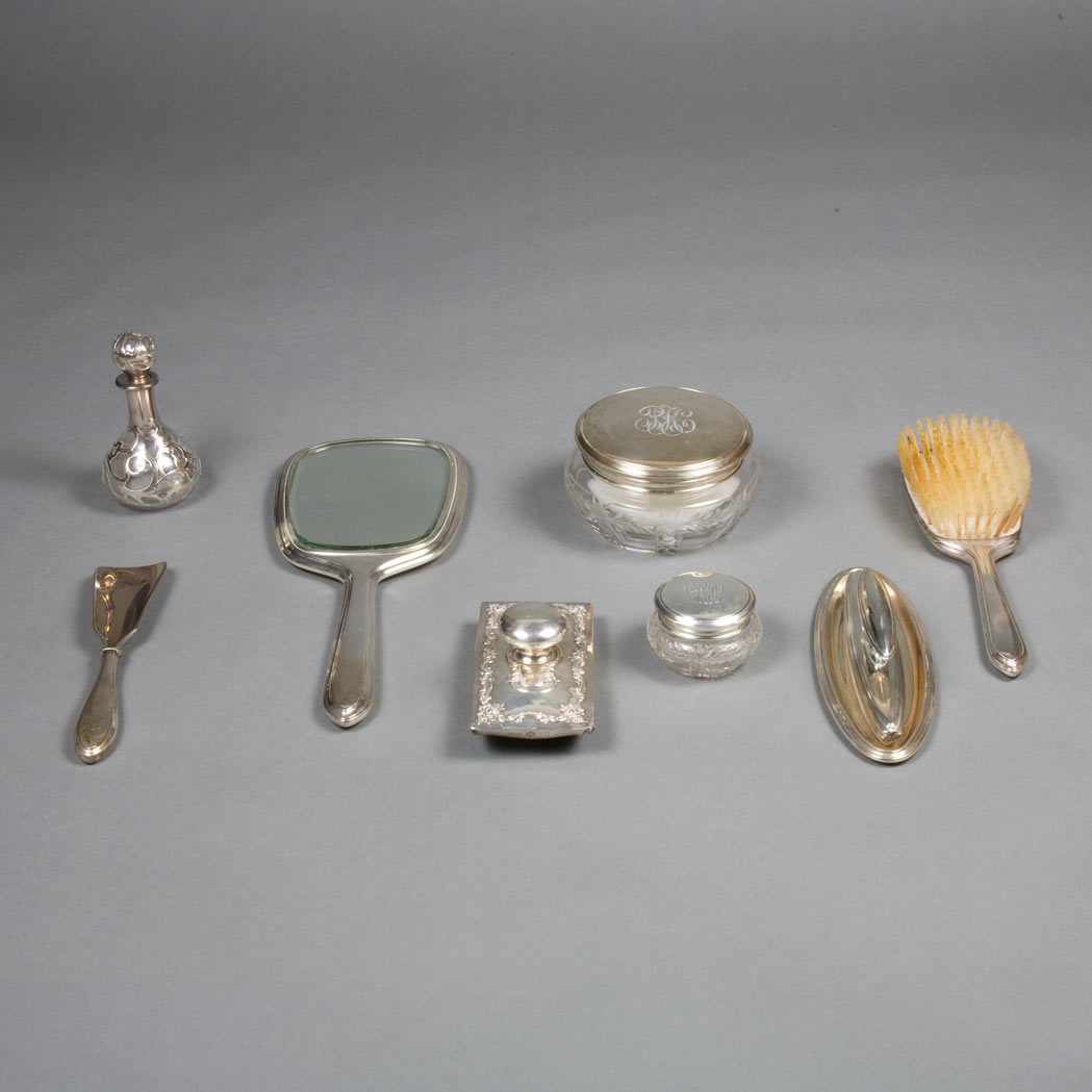 Appraisal: Group of Sterling Silver Dresser Articles Approximately twelve pieces