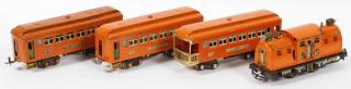 Appraisal: LIONEL PRE LIONEL PRE-WAR O GAUGE PASSENGER TRAIN 'MACY'S SPECIAL'