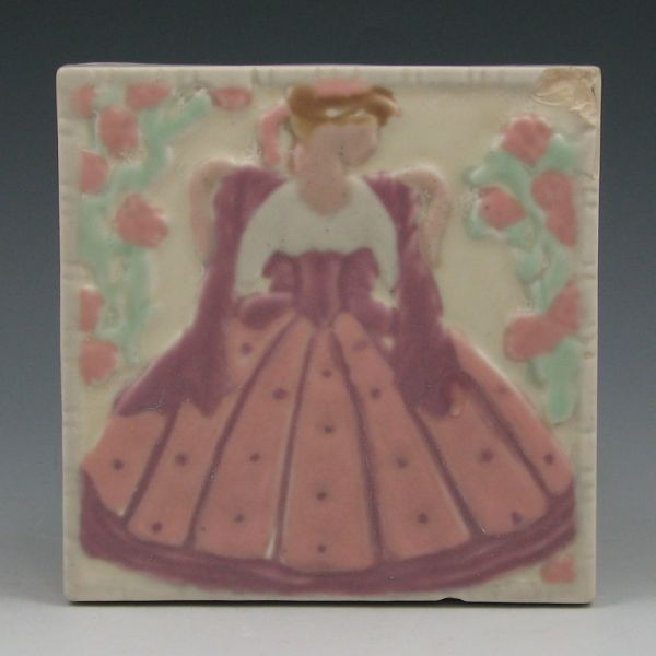 Appraisal: Rookwood trivet from with Southern belle Marked with Rookwood logo