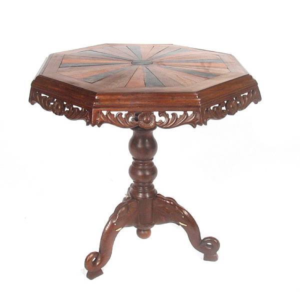 Appraisal: An Anglo Indian radial inlaid center table height in width