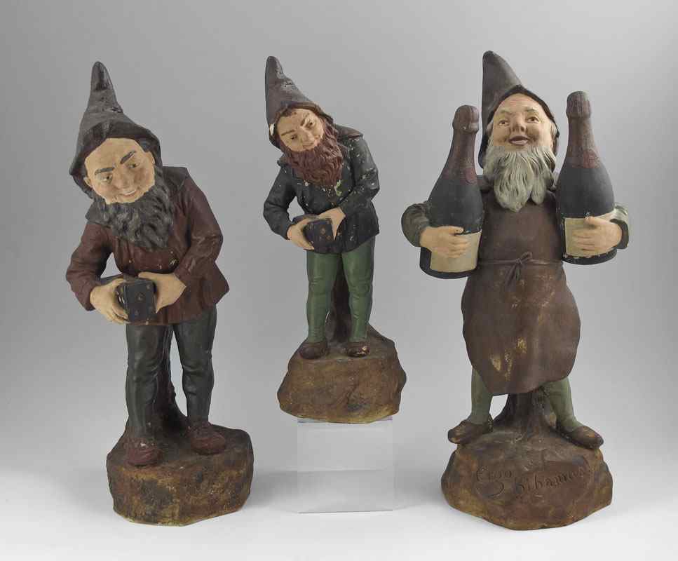 Appraisal: MARESCH Johann Czech th Century Bearded Gnomes to include Gnome