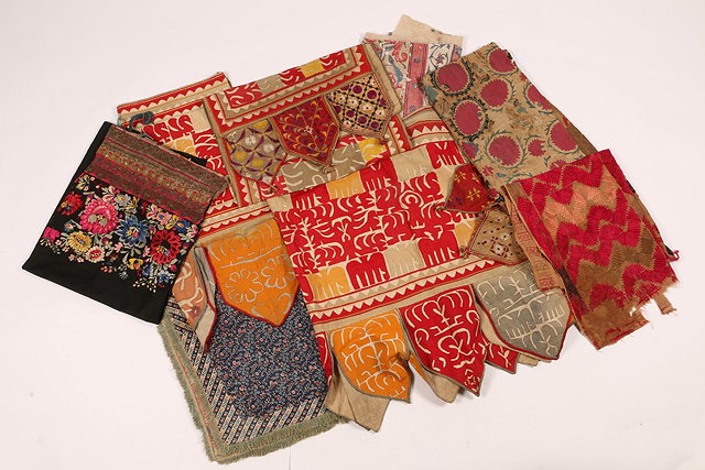 Appraisal: A COLLECTION OF NINE PIECES OF EASTERN TEXTILES of varying