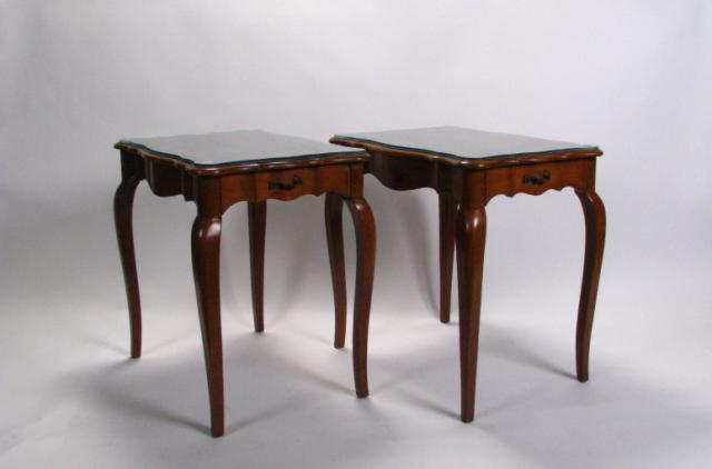 Appraisal: Pair of French Style Side Tables vintage decorator quality with