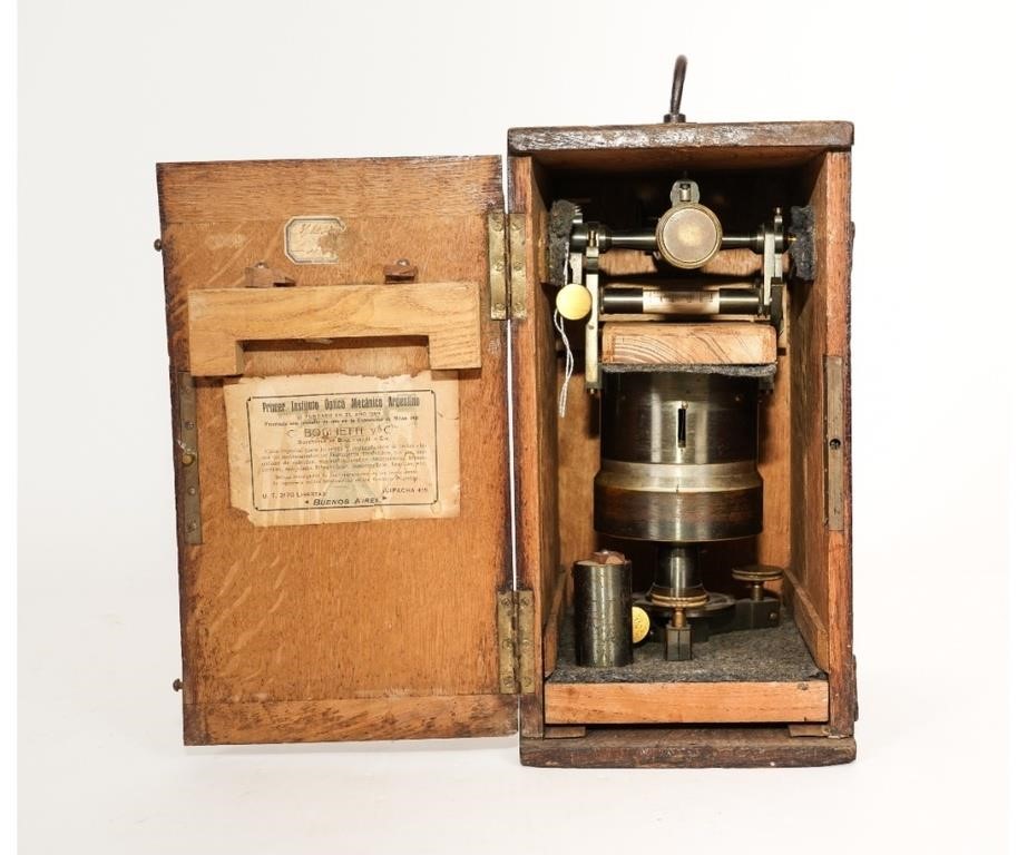 Appraisal: French drum theodolite circa made for Maximo Mandel Buenos Aires